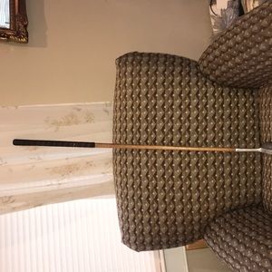 Vintage golf club,original leather,hickory wood
